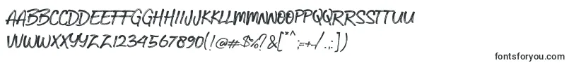 フォントkobar – 筆で書かれたフォント