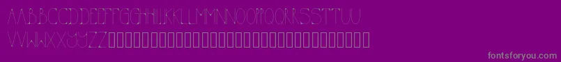 KODA-fontti – harmaat kirjasimet violetilla taustalla