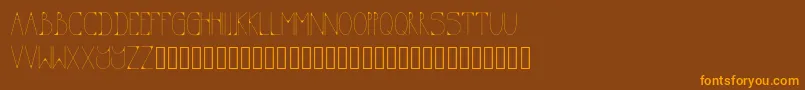 KODA Font – Orange Fonts on Brown Background