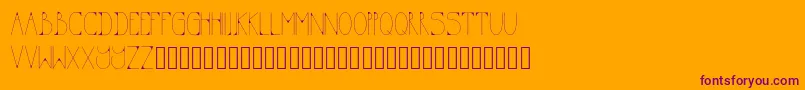 Шрифт KODA – фиолетовые шрифты на оранжевом фоне