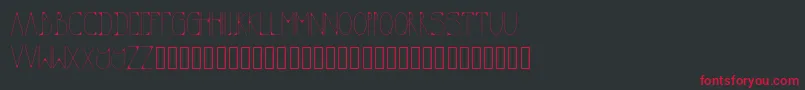 KODA Font – Red Fonts on Black Background