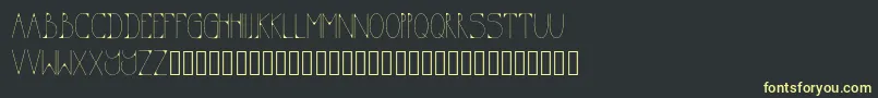 KODA Font – Yellow Fonts on Black Background