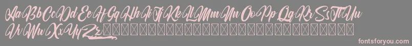 KodinahDiary Font – Pink Fonts on Gray Background