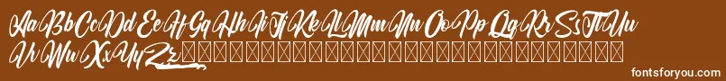 KodinahDiary Font – White Fonts on Brown Background