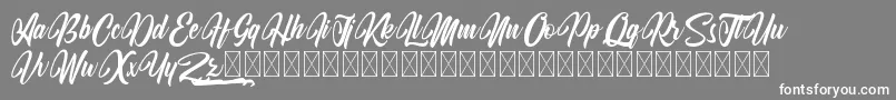 KodinahDiary Font – White Fonts on Gray Background