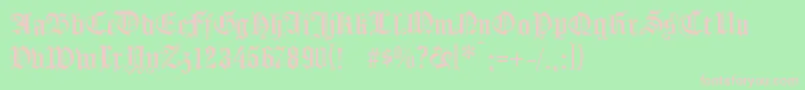 KOENG    Font – Pink Fonts on Green Background