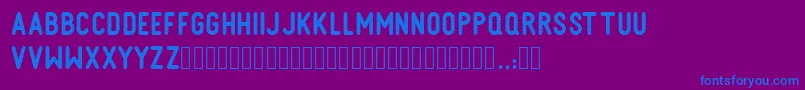 Шрифт KOHNE MAKINA – синие шрифты на фиолетовом фоне