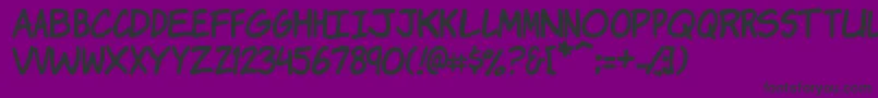 KOMIKJ   Font – Black Fonts on Purple Background