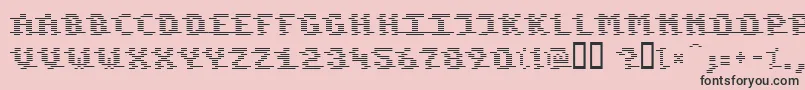 KOMOD    Font – Black Fonts on Pink Background