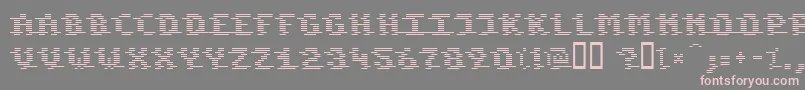 KOMOD    Font – Pink Fonts on Gray Background