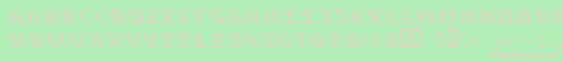 KOMOD    Font – Pink Fonts on Green Background