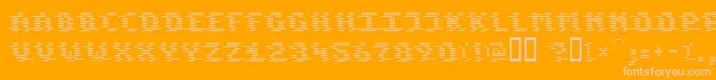 KOMOD    Font – Pink Fonts on Orange Background