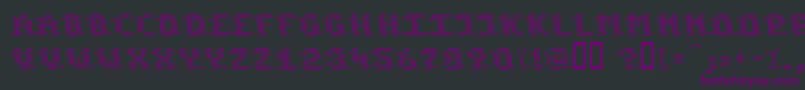 KOMOD    Font – Purple Fonts on Black Background