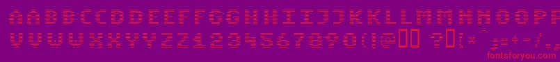 KOMON    Font – Red Fonts on Purple Background