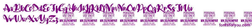 Kompar Black PERSONAL USE ONLY Font – Purple Fonts