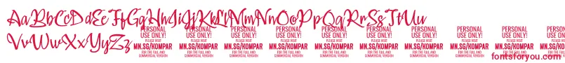 Kompar Light PERSONAL USE ONLY Font – Red Fonts