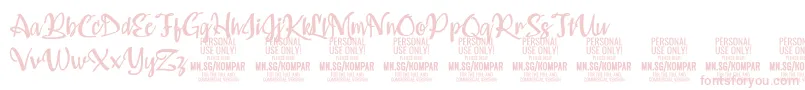 Kompar Medium PERSONAL USE ONLY Font – Pink Fonts
