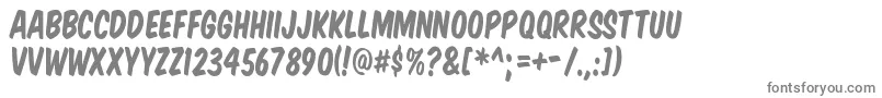 フォントKOMTIT   – 白い背景に灰色の文字