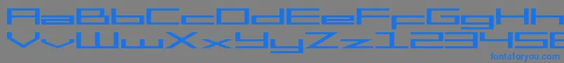 SfSquareHeadExtended Font – Blue Fonts on Gray Background