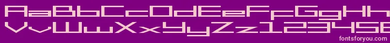 SfSquareHeadExtended Font – Pink Fonts on Purple Background