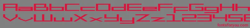 SfSquareHeadExtended Font – Red Fonts on Gray Background