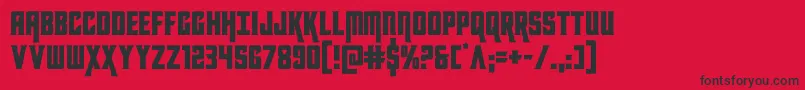 kondor Font – Black Fonts on Red Background