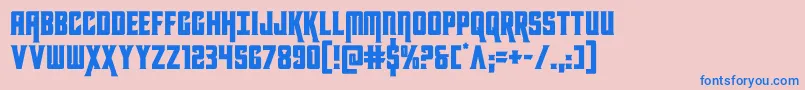 kondor Font – Blue Fonts on Pink Background