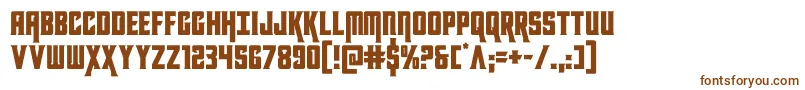 kondor Font – Brown Fonts on White Background