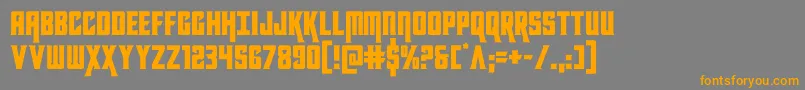 kondor Font – Orange Fonts on Gray Background