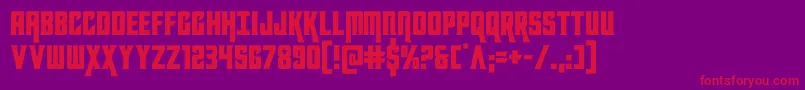 kondor Font – Red Fonts on Purple Background