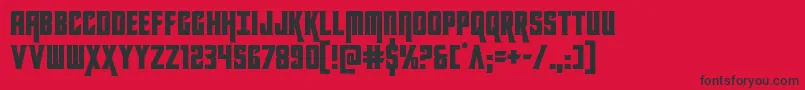 kondor Font – Black Fonts on Red Background