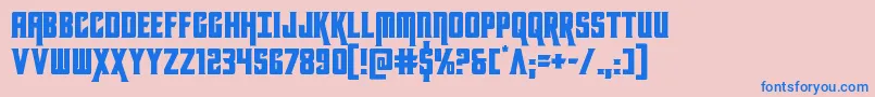 kondor Font – Blue Fonts on Pink Background