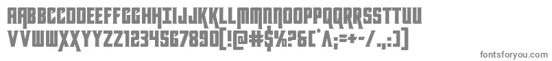 フォントkondor – 白い背景に灰色の文字