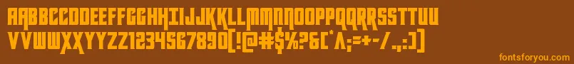 kondor Font – Orange Fonts on Brown Background
