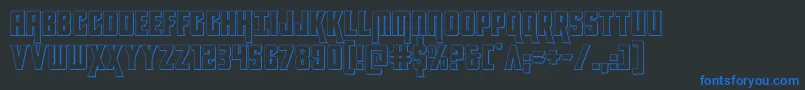 fuente kondor3d – Fuentes Azules Sobre Fondo Negro