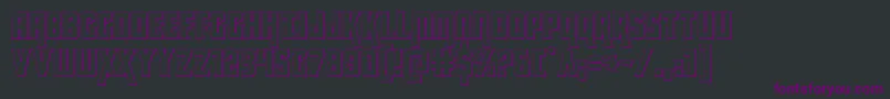 Шрифт kondor3d – фиолетовые шрифты на чёрном фоне