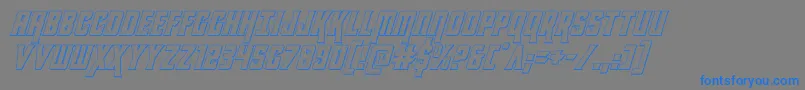kondor3dital-Schriftart – Blaue Schriften auf grauem Hintergrund