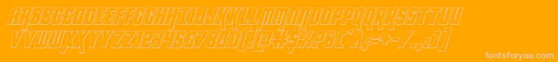 kondor3dital-Schriftart – Rosa Schriften auf orangefarbenem Hintergrund