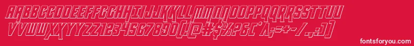 kondor3dital-Schriftart – Weiße Schriften auf rotem Hintergrund