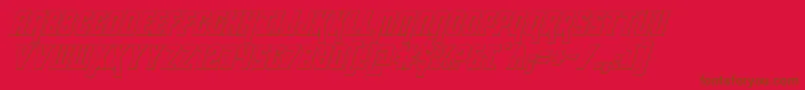 kondor3dital Font – Brown Fonts on Red Background