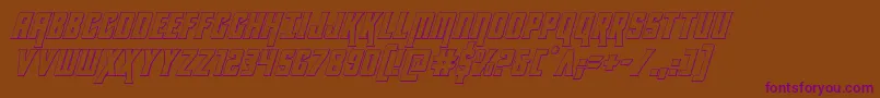 kondor3dital Font – Purple Fonts on Brown Background