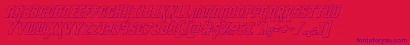 kondor3dital Font – Purple Fonts on Red Background