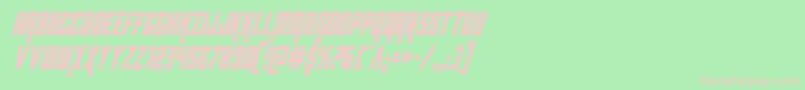 kondorcondital Font – Pink Fonts on Green Background