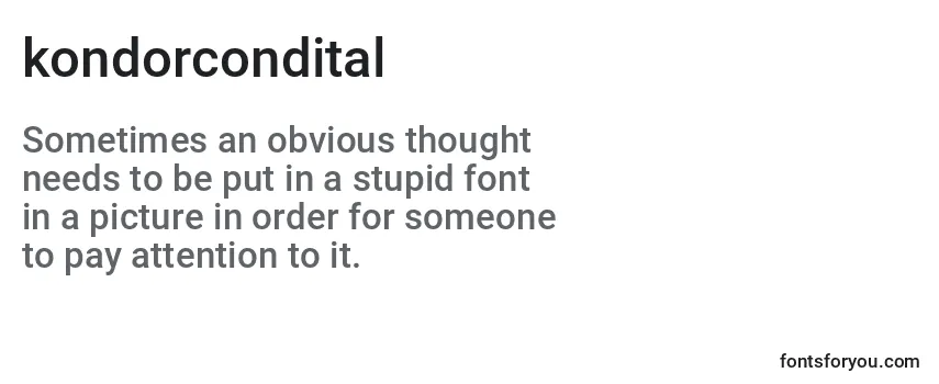 Kondorcondital (131859) Font