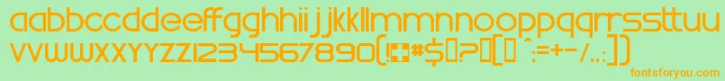 Swatrg Font – Orange Fonts on Green Background