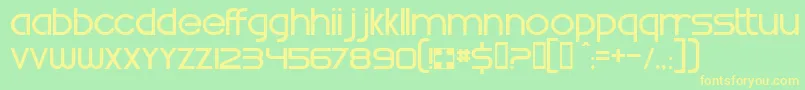 Swatrg Font – Yellow Fonts on Green Background