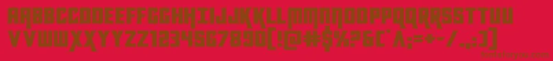 kondorexpand Font – Brown Fonts on Red Background