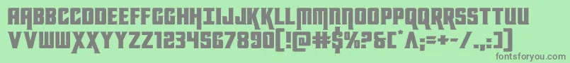 kondorexpand Font – Gray Fonts on Green Background