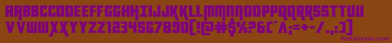 kondorexpand Font – Purple Fonts on Brown Background