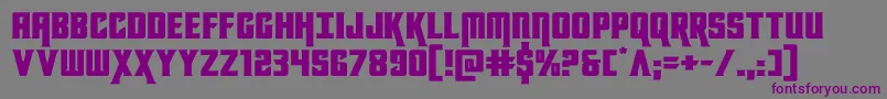 kondorexpand Font – Purple Fonts on Gray Background